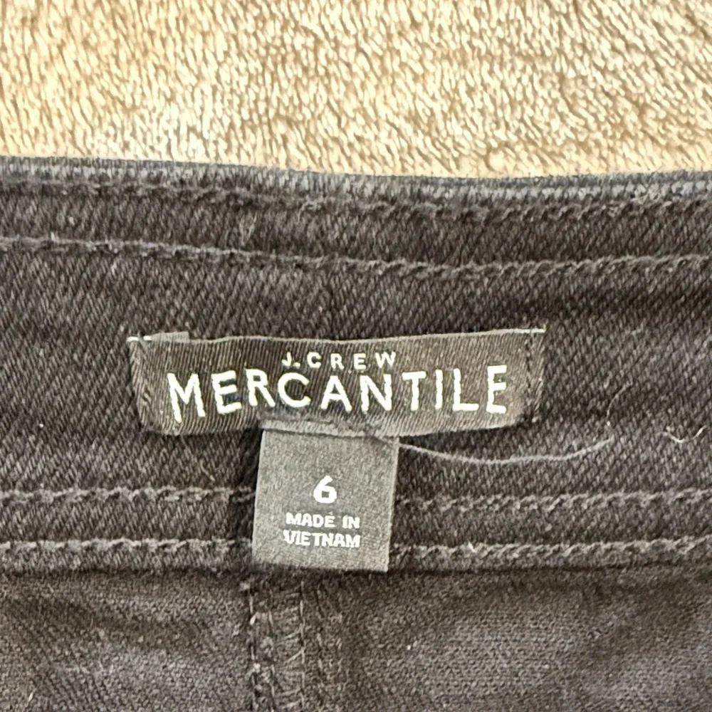 J. Crew Black Button-Front Mini Skirt - Picture 2 of 2